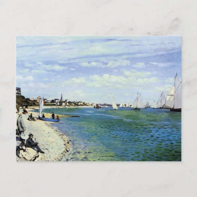 Regatta på Saint-Adresse Vykort (Framsida)