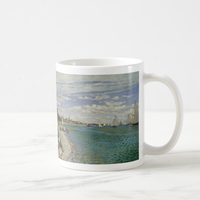 Regatta på Sainte-Adresse - Claude Monet Kaffemugg (Höger)