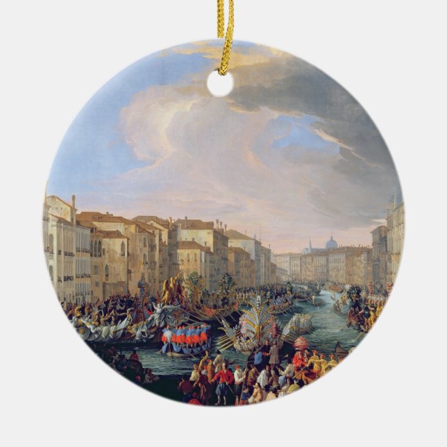 Regatta som rymms i heder av Frederick VI av Julgransprydnad Keramik (Framsidan)