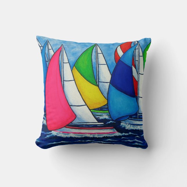 Regatta Sunset Polyester Dekorativ kudde 16 tum x  (Framsida)