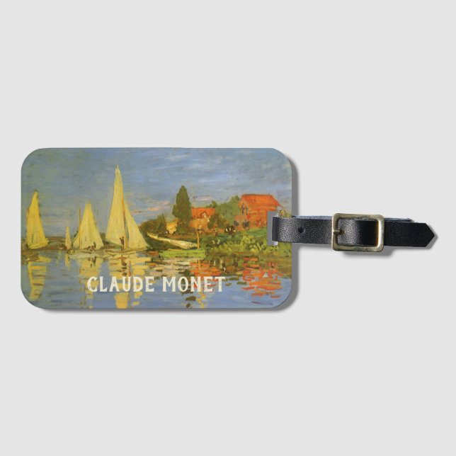 Regatta vid Argenteuil av Claude Monet Bagagebricka (Framsida horisontal)