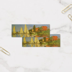 Regatta vid Argenteuil av Claude Monet Litet Visitkort