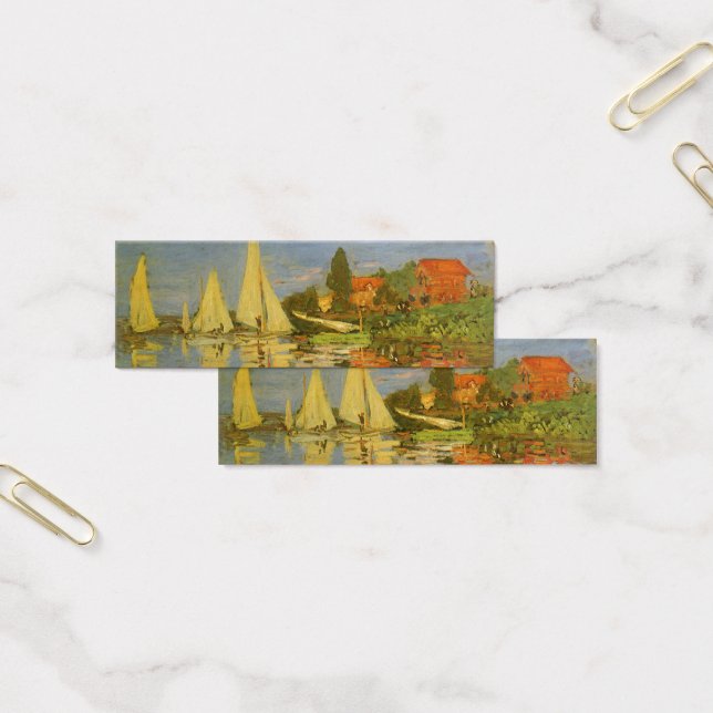 Regatta vid Argenteuil av Claude Monet Litet Visitkort (Kontor)