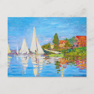 Regatta vid Argenteuil Claude Monet Vykort