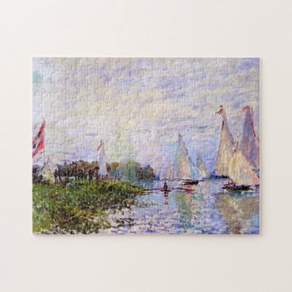 Regatta vid Argenteuil Monet Fine Art Pussel