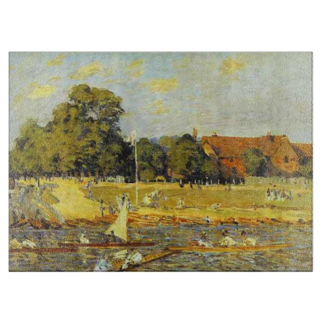Regatta vid Hampton Court Poster Alfred Sisley (Framsidan)