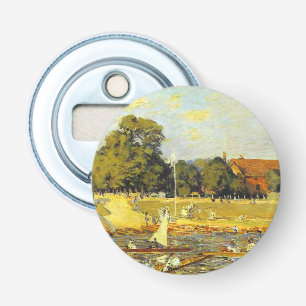 Regatta vid Hampton Court Poster Alfred Sisley Flasköppnare