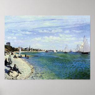Regatta vid Saint-Adresse Poster
