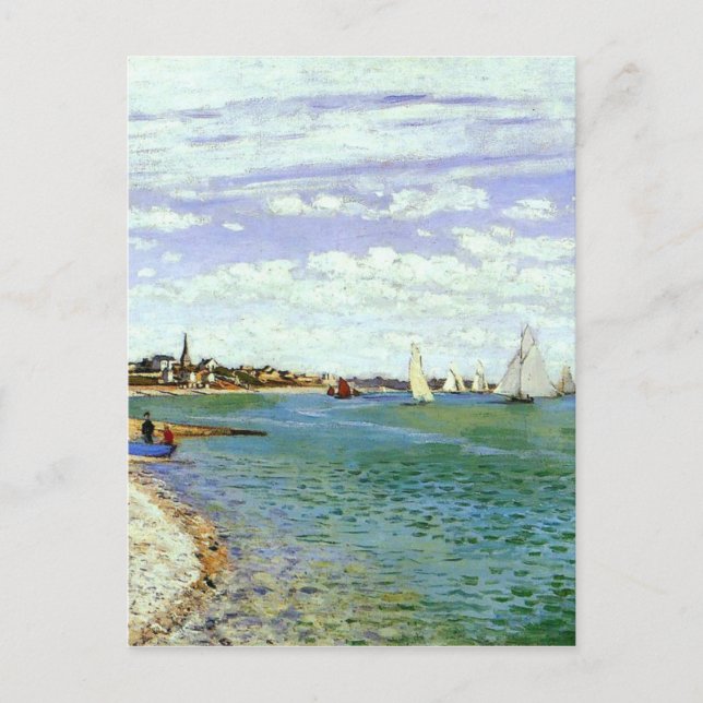 Regatta vid Sainte-Adresse av Claude Monet Vykort (Framsida)