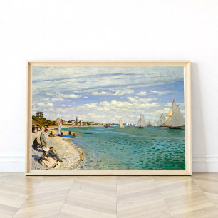 Regatta vid Sainte-Adresse, Monet Poster