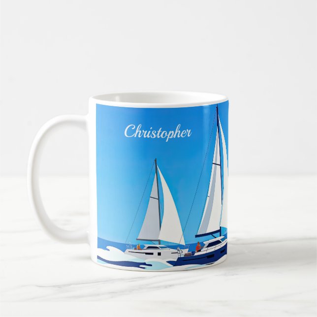 Regatta-vinnaren tar allt kaffemugg (Vänster)