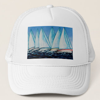 Regattablåttlock Truckerkeps