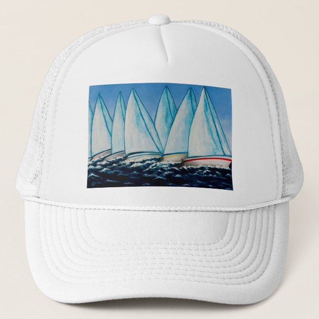 Regattablåttlock Truckerkeps (Framsida)