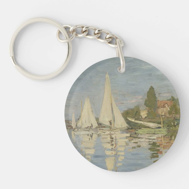 Regattor i Argenteuil, Oljemålning, Claude Monet (Framsidan)
