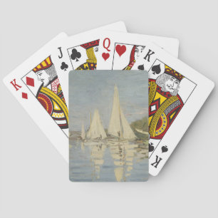 Regattor i Argenteuil, Oljemålning, Claude Monet Casinokort