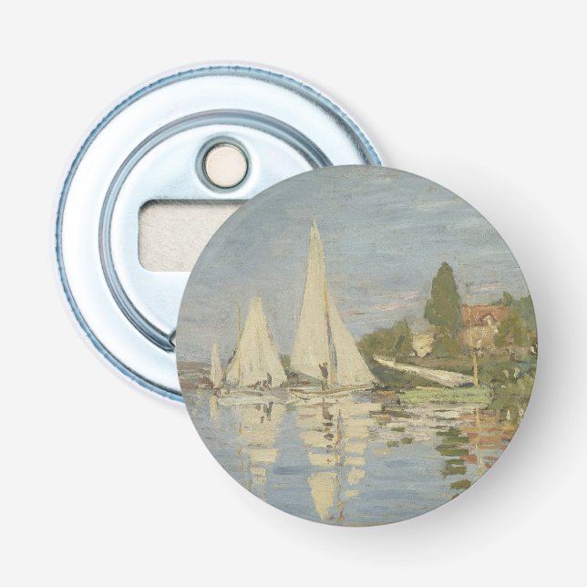 Regattor i Argenteuil, Oljemålning, Claude Monet Flasköppnare (Framsidan)