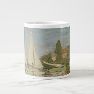 Regattor i Argenteuil, Oljemålning, Claude Monet Jumbo Mugg