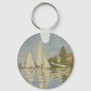 Regattor vid Argenteuil, Oljemålning, Claude Monet Nyckelring