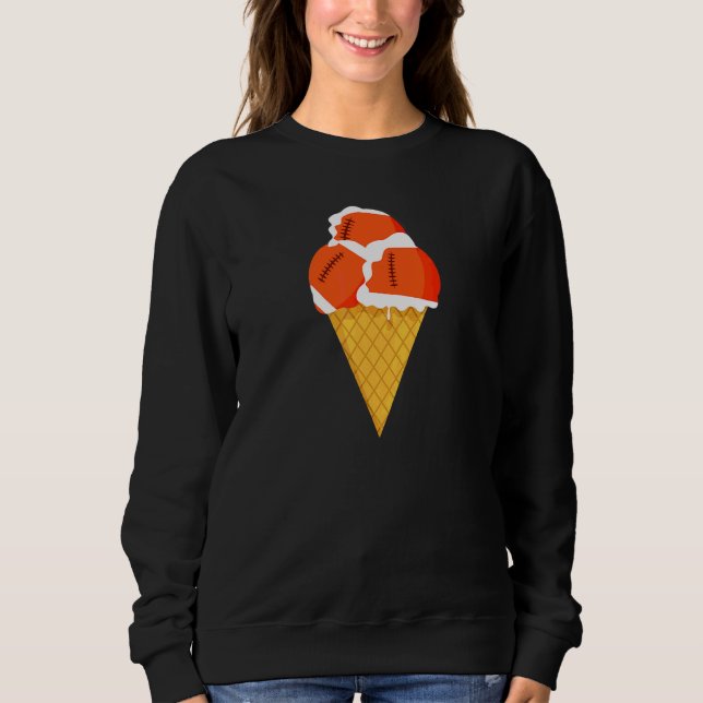 Regby Triple Scoop Ice Cream Cone T Shirt (Framsida)