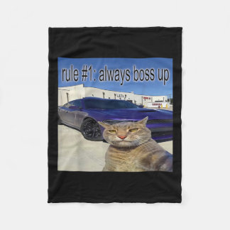 Regel 1: Alltid Chef upp Funny Cat Odely Specific  Fleecefilt