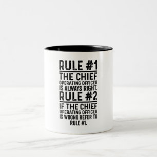 Regel#1 Chefstjänstemannen är Höger Två-Tonad Mugg