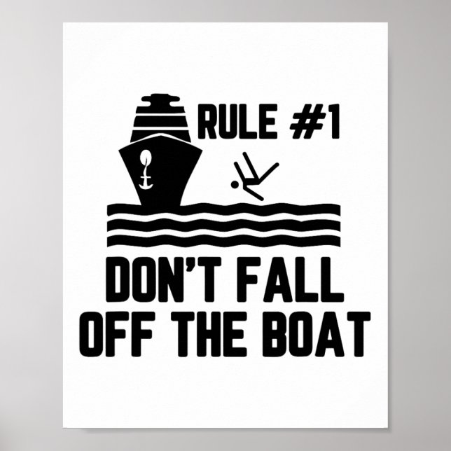 Regel 1 Fall inte av båten Poster (Framsidan)