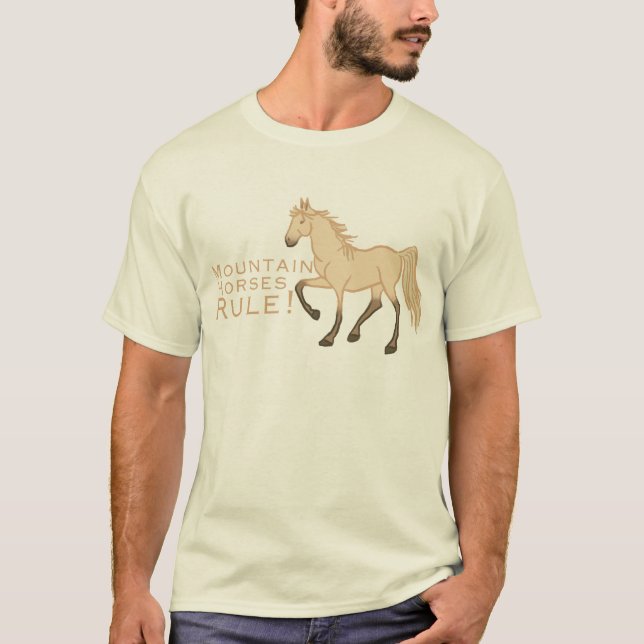 Regel för bergshästar tee (Framsida)