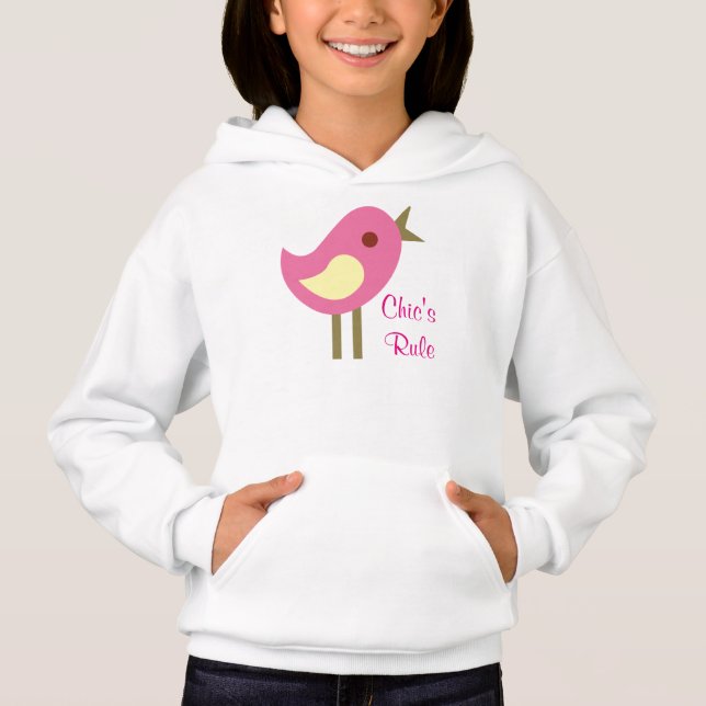 Regel för flickhanes ComfortBlend® Hoodie/Chic Tee Shirt (Framsida)