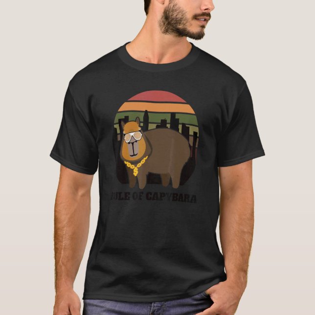 Regel för kapybara Har-svag T Shirt (Framsida)