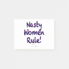 Regel för otäcka kvinnor post-it block