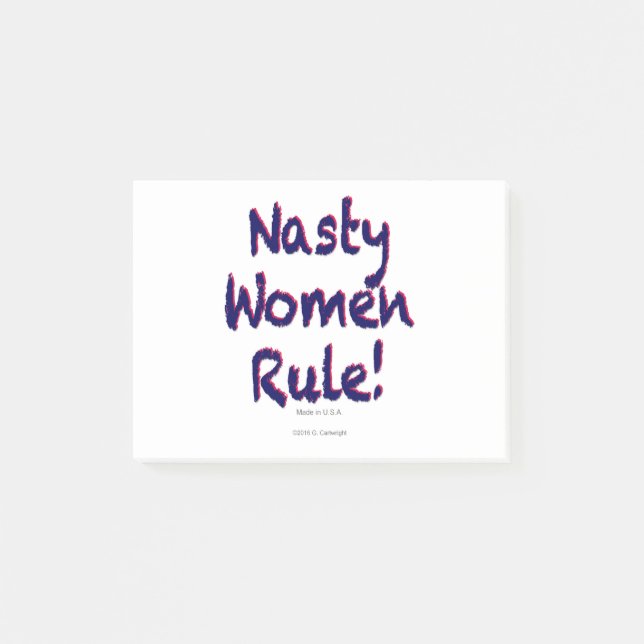 Regel för otäcka kvinnor post-it block (Framsida)