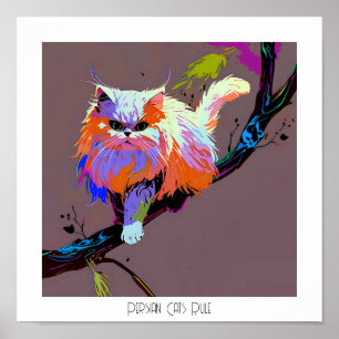 Regel för persiska katter poster