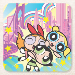 Regel för Powerpuff-flickor Underlägg Papper Kvadrat
