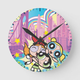 Regel för Powerpuff Girls Rund Klocka