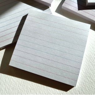 Regel för radbyten efter det att anteckningar har post-it block