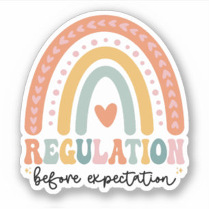 Regel före förväntad autism SPED Lärare Klistermärken