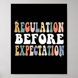Regel före förväntad uppskattning Groovy SPED-lära Poster