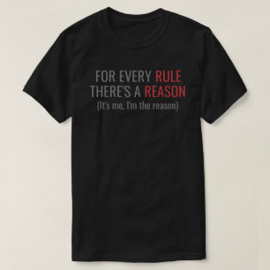 Regel/jag är orsak t shirt