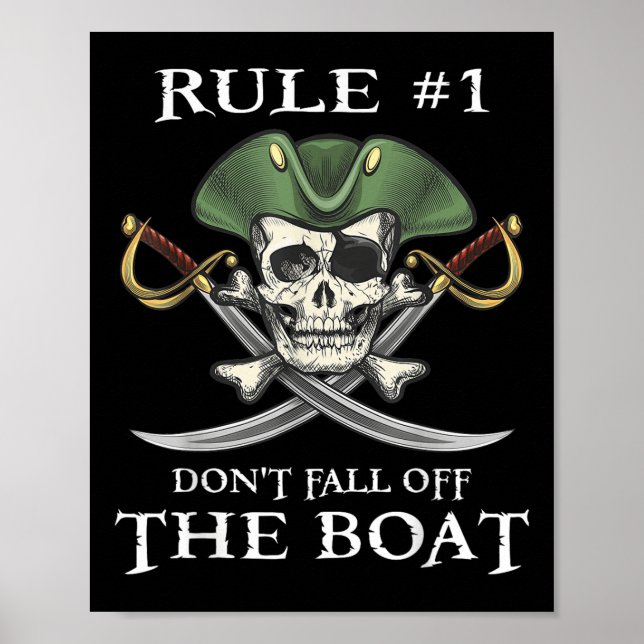 Regel nummer 1: Fall inte av båtkryssningen Pirat  Poster (Framsidan)