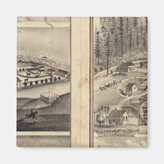 Regel Ranch Old Fort Ross Meeker Bros Magnet (Framsidan)