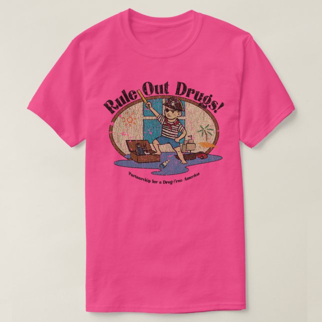 Regel ut narkotika 1986 t shirt (Design framsida)