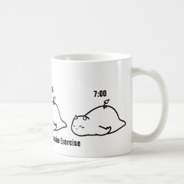 Regelbunden morgonrutinövning kaffemugg