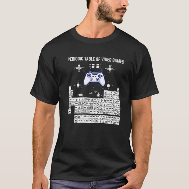 Regelbundet Bord för videospel Coola Gamers Inslag T Shirt (Framsida)