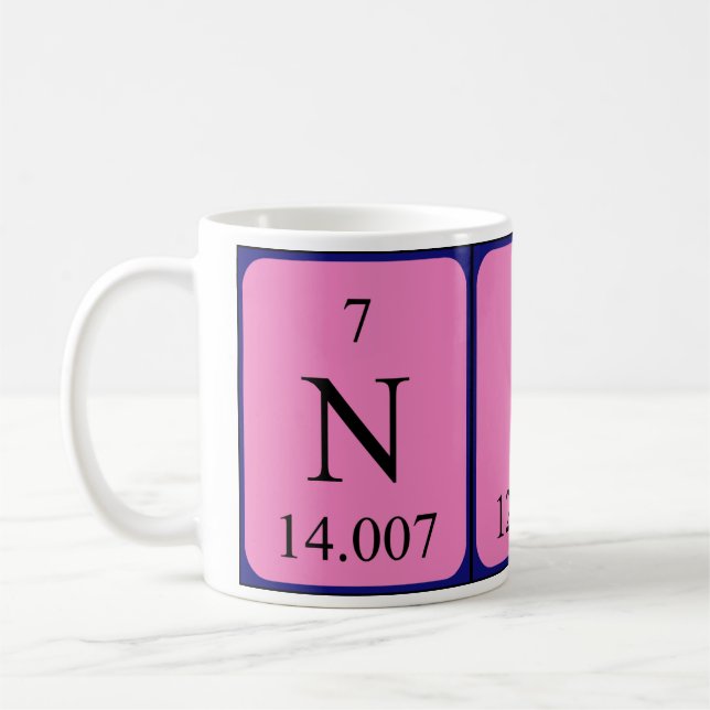 Regelbundet bord namn mugg (Vänster)