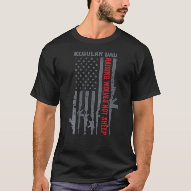 Regelbundna Varger som höjer Pappa, inte får Pro G T Shirt (Framsida)
