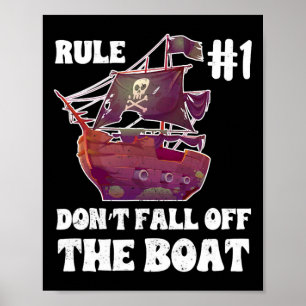 Regelnummer nummer 1 passar inte av Pirat-startfun Poster