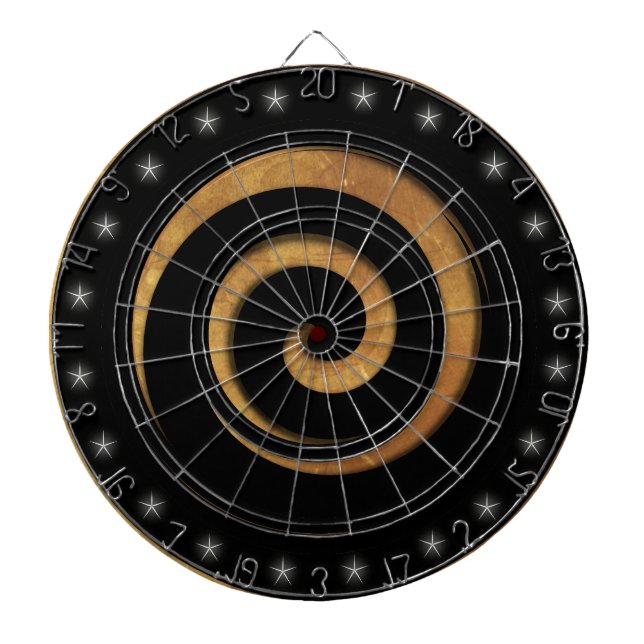 Regelstyrelsen för Black och Tan Spiral Darttavla (Framsidan)