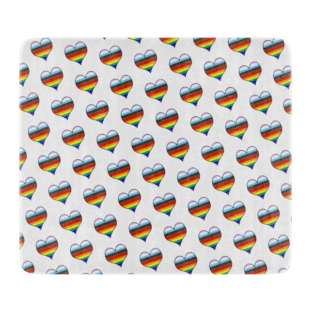 Regelstyrelsen för Rainbow Heart Mönster (Framsidan)