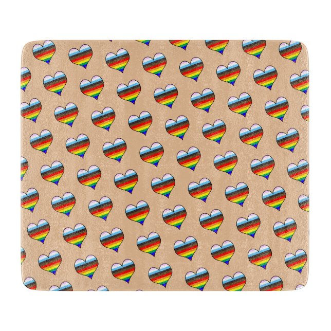 Regelstyrelsen för Rainbow Heart Mönster (Framsidan)