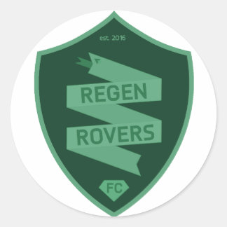 Regen Rovers-klistermärken Runt Klistermärke